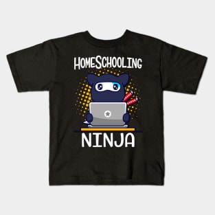 Homeschooling Ninja Schoolchildren 2021 School Kids T-Shirt
